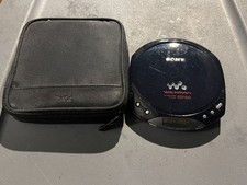 Sony D-E220 Portable CD Walkman Player - Black - TESTED WORKS with Case