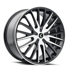 Kraze Kr185-8809bm40 Kraze Double Down Kr185 Gloss Black Machined 18x8