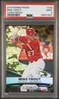 2015 Panini Prizm #120 Mike Trout Camo Prizm 105/199 PSA 9 Mint (New Slab)