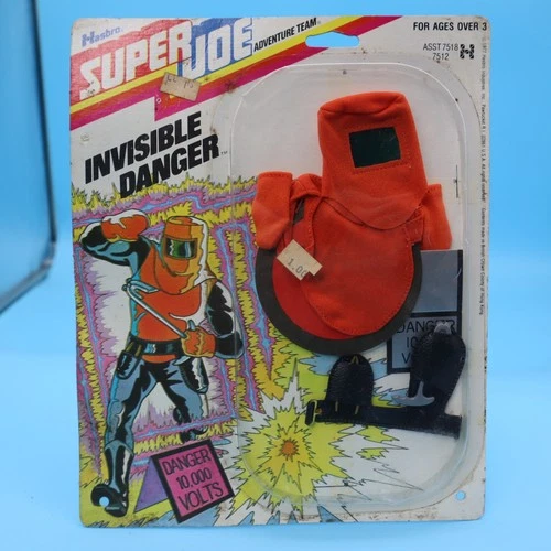 Vintage Hasbro GI SUPER Joe Adventure Team Invisible Danger NIP with Gold Pliers