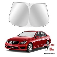 Custom Fit Windshield Sun Shade - Full Coverage, for Benz C-Class 2008-2014