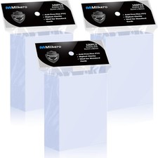 Mlikero 300 Pcs Clear Card Sleeves, Standard Size Trading Card Sleeves Cards Pro