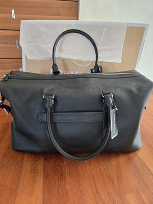 Michael Kors Hudson Weekender Reisetasche Leder Schwarz **NEU**