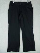 Lee Womens 14 Short 34x29 Black Curvy Fit Modern Series Dress Pants