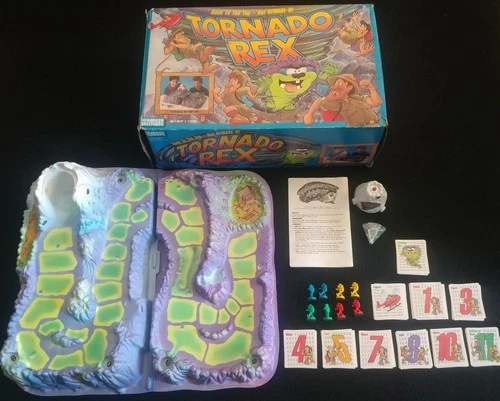 Vintage 1991 Tornado Rex Board Game With Original Box Parker Brothers