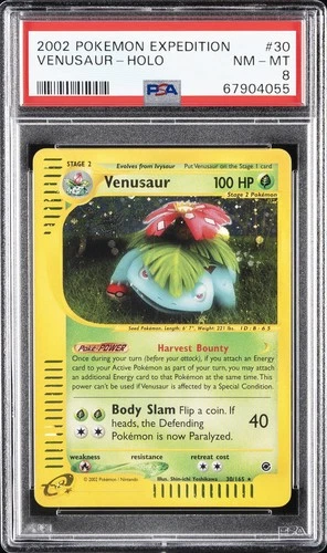 New Listing2002 POKEMON EXPEDITION #30 VENUSAUR-HOLO PSA 8