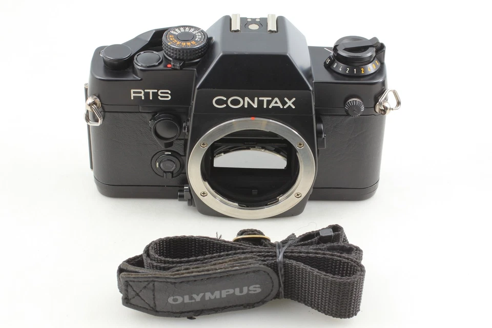 [ MINT w/strap ] Contax RTS II Quartz 35mm SLR Film Camera Black Body From JAPAN - Image 2 of 4