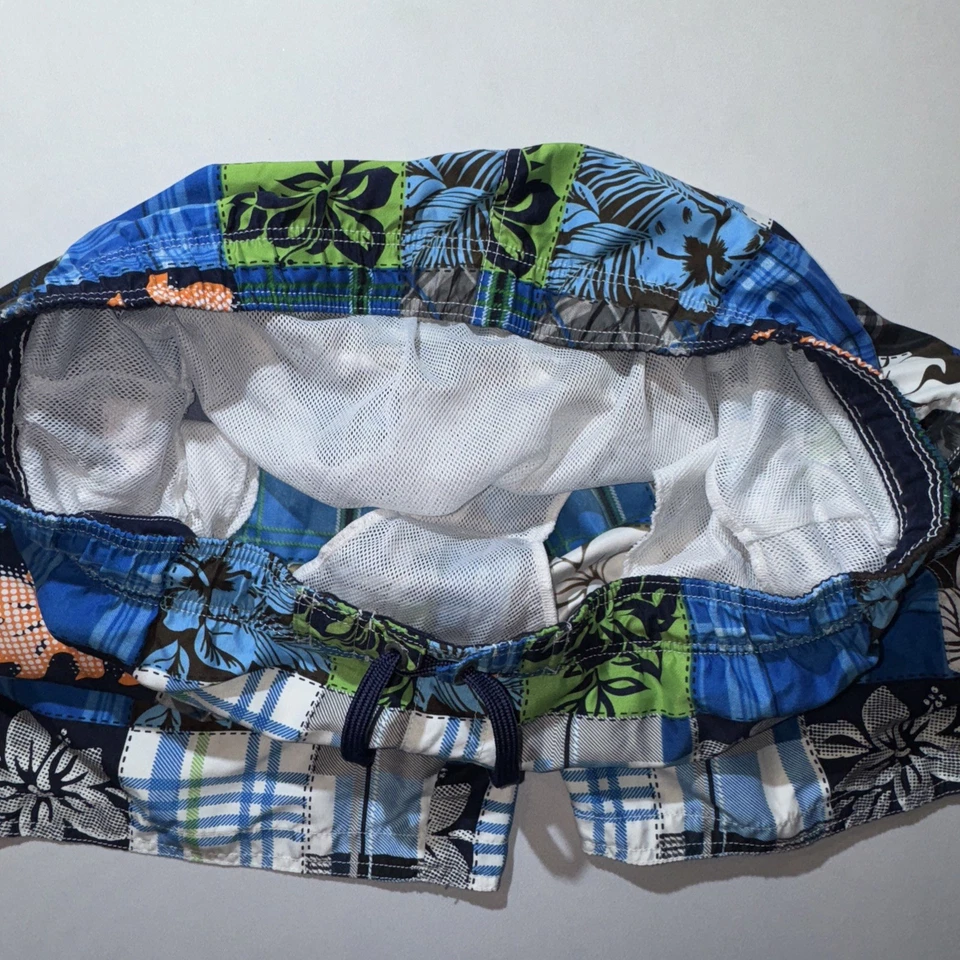 Shorts de natação Sonoma masculino tamanho XL bolso de carga padrão floral havaiano Y2K - Imagem 3 de 4