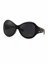 Oversized Butterfly Sunglasses Women Black Rhinestone UV400 Glam Fashion Luxe