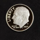 2025 S Roosevelt Dime Gem Proof .999 Fine  Silver   Lot 5350