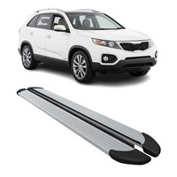 Seitenschweller Trittbretter Schweller FüR Kia Sorento 2 XM 2009-2013 Alu Grau
