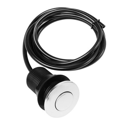 Air Activated Switch Button, 2 Inch Short, Stainless Steel Polished, Sink Top