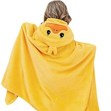 Toddler Hooded Bath Towel, 27.5X55 Girl Boy Robe with Hood 1-6,Soft Absorbent...