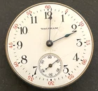 Antique 1904 Waltham Model 1900 115 Pocket Watch Movement Running Ticks 0s 15j