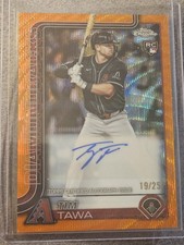 2025 Topps Update Series Tim Tawa Orange Wave Rookie Auto 19/25 AC-TT 