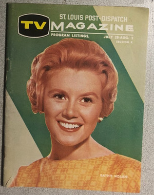 TV MAGAZINE St. Louis (MO) Post-Dispatch July 28, 1963 Kathy Nolan cover