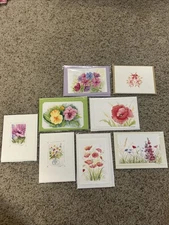 8 Assorted Blank Note Cards With Envelope 