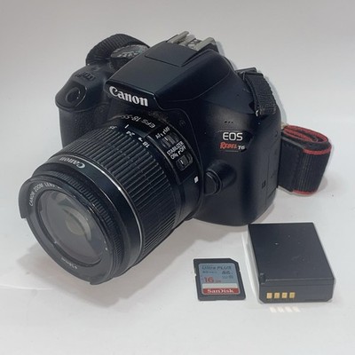 Canon EOS Rebel T6 DSLR Camera W/ EF-S 18-55MM Lens Battery 16GB Tested READ