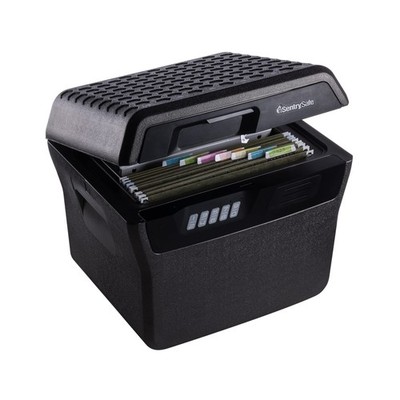 SentrySafe Charcoal Gray Waterproof and Fireproof Safe, Lock Box with Keypad ...