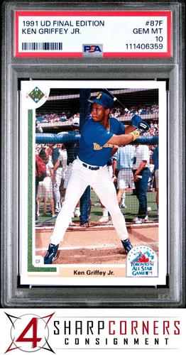 1991 UPPER DECK FINAL EDITION #87F KEN GRIFFEY JR. HOF PSA 10