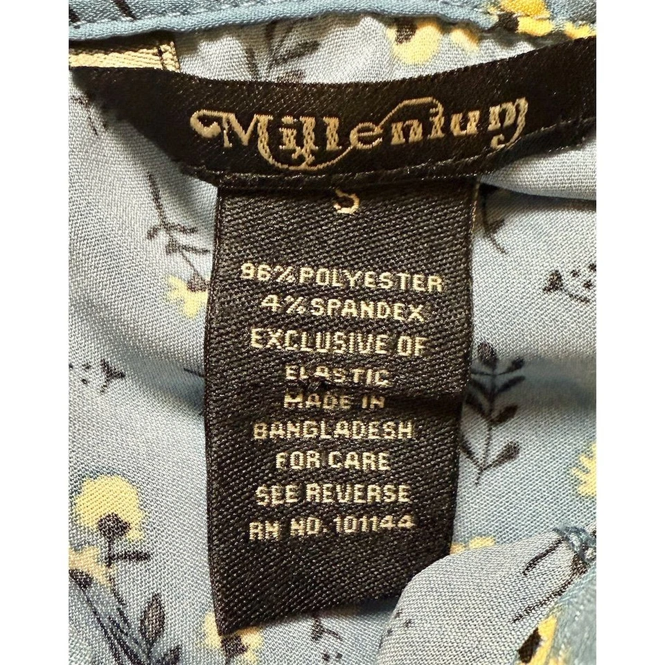 Millennium M синий цветочный бак рубашка на пуговицах платье calico женская прерия - Изображение 2 из 4