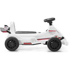 Electric Go Kart 6V Drift Go Cart for Kids Ages 2 , Strong Motor, White - Ultima