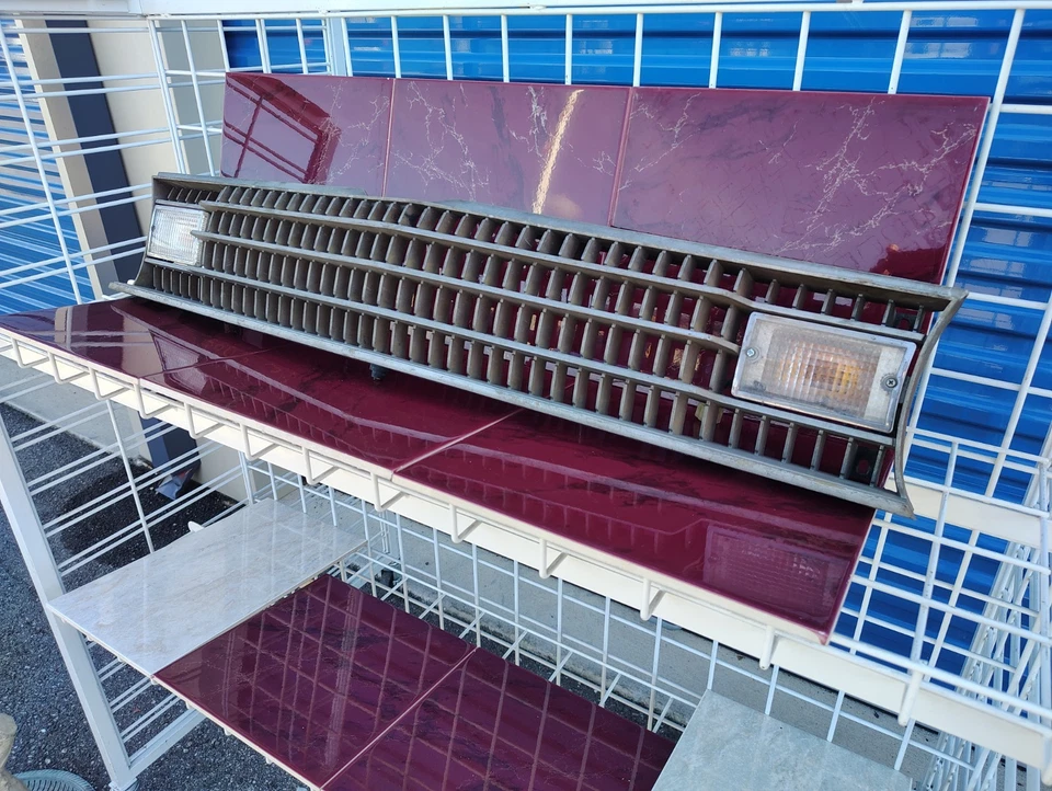 1977-1979 Dodge Colt Mitsubishi Lancer Front Grille W/Lights Factory JDM/OEM - Image 4 of 4