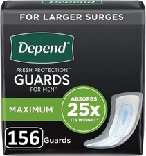 Depend Incontinence Guards/Bladder Control Pads for Men, 156 COUNT 