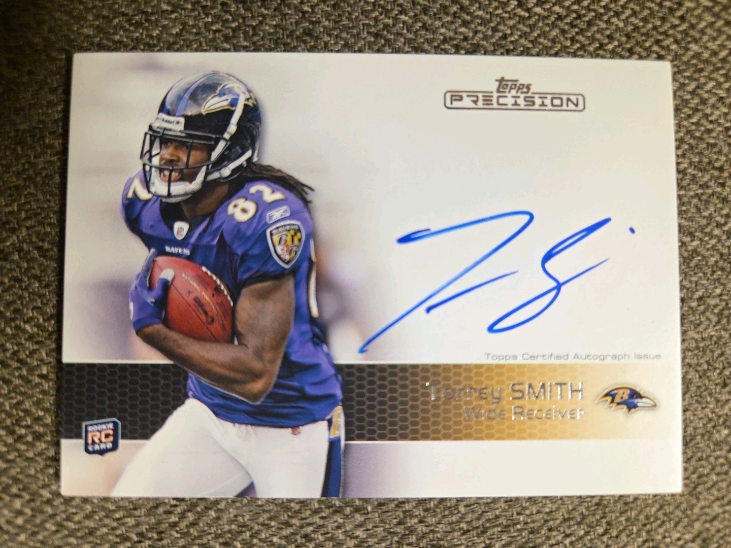 Torrey Smith Topps Precision #116 Autograph