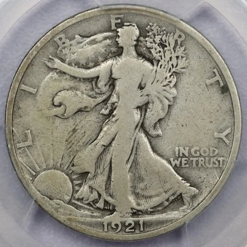 1921 50c Walking Liberty Half Dollar - PCGS VG 10