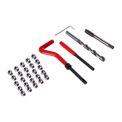 Gewinde Reparatur Satz M5 M6 M8 Gewindeeinsätze Werkzeug HSS Helicoil 35PCS