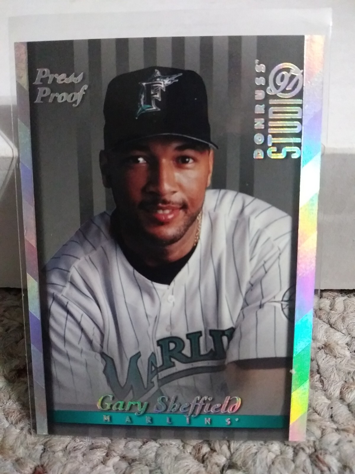 1997 Donruss Studio Gary Sheffield #2 Silver Press Proof /1500