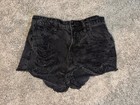 Blackheart~Juniors/Girls Black Distressed Cut-off Shorts  Sz 0 — photo 1