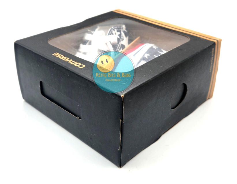 PONY Scarpe Converse bambino nuove con scatola taglia 1 design bandiera USA mai indossate