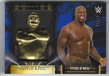 TITUS O'NEIL 2019 TOPPS WWE ROAD TO WRESTLEMANIA ANDRE THE GIANT TROPHY CARD /50