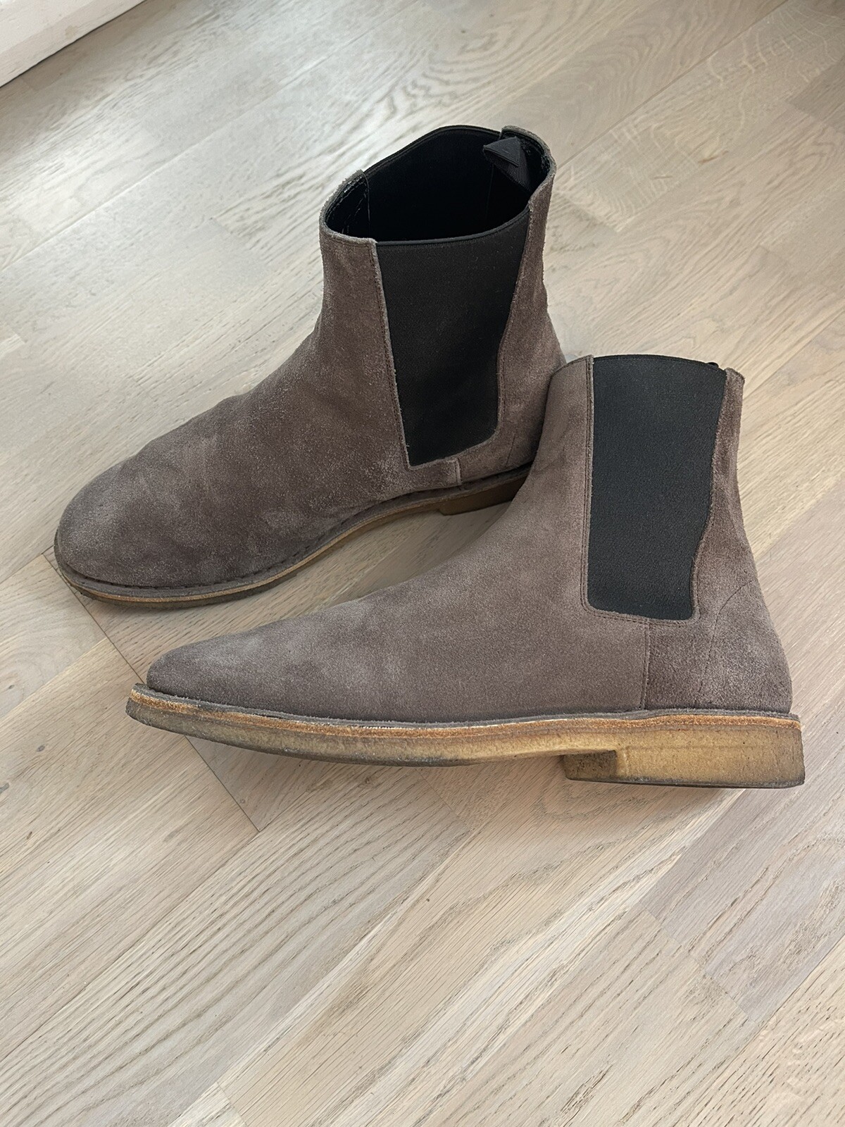 Saint Laurent scarpe stivali uomo scamosciati 100% autentiche