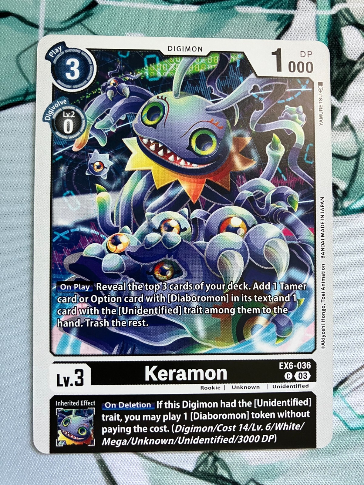 Keramon EX6-036 C Digimon CCG | Infernal Ascension NM