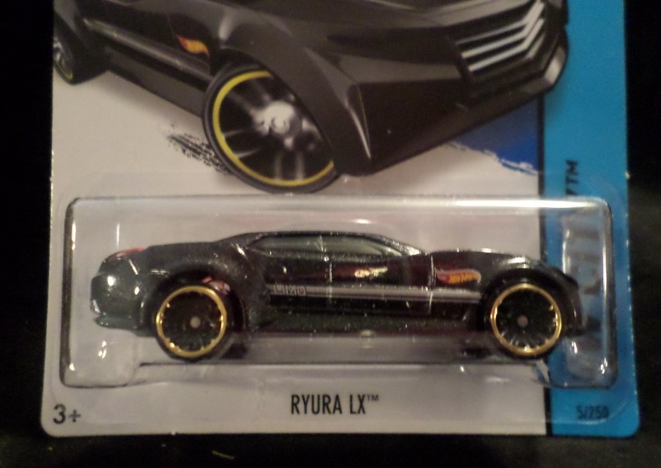 HW HOT WHEELS 2014 HW CITY #5/250 RYURA LX HOTWHEELS BLACK RACE TRACK READY VHTF