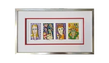 1997 James Rizzi 3D Autographed "DRINK DRINK AND BE MERRY"