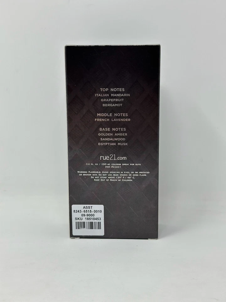 Rue21 CJ Hombre Negro Colonia Spray - 3.4 fl oz, 100 ml Foto 3 de 4