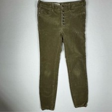 Anthropologie Pilcro and The Letterpress Hi Rise  Skinny Corduroy Button Fly Jean