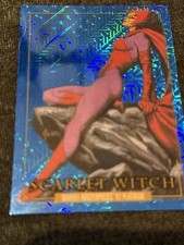 2024 Skybox Marvel Masterpieces 92 Platinum #47 Scarlet Witch Blue Traxx