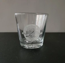 Four Roses Kentucky Bourbon Whiskey Glass Roses on Bottom 125th Anniversary 
