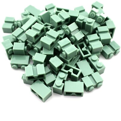 TCM BRICKS Mint 1X2 Brick with Groove X50 Compatible Parts & Pieces fits 4216