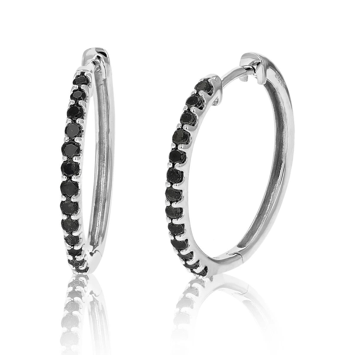 2 inch diamond hoop earrings outlet
