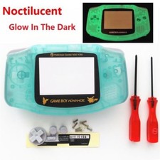 GBA Nintendo Game Boy Advance Replacement Housing Shell Glow in the Dark Pokemon