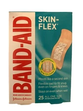Band Aid Brand Skin Flex Adhesive Bandages All One Size 25 Ct  SUPER DEAL!!