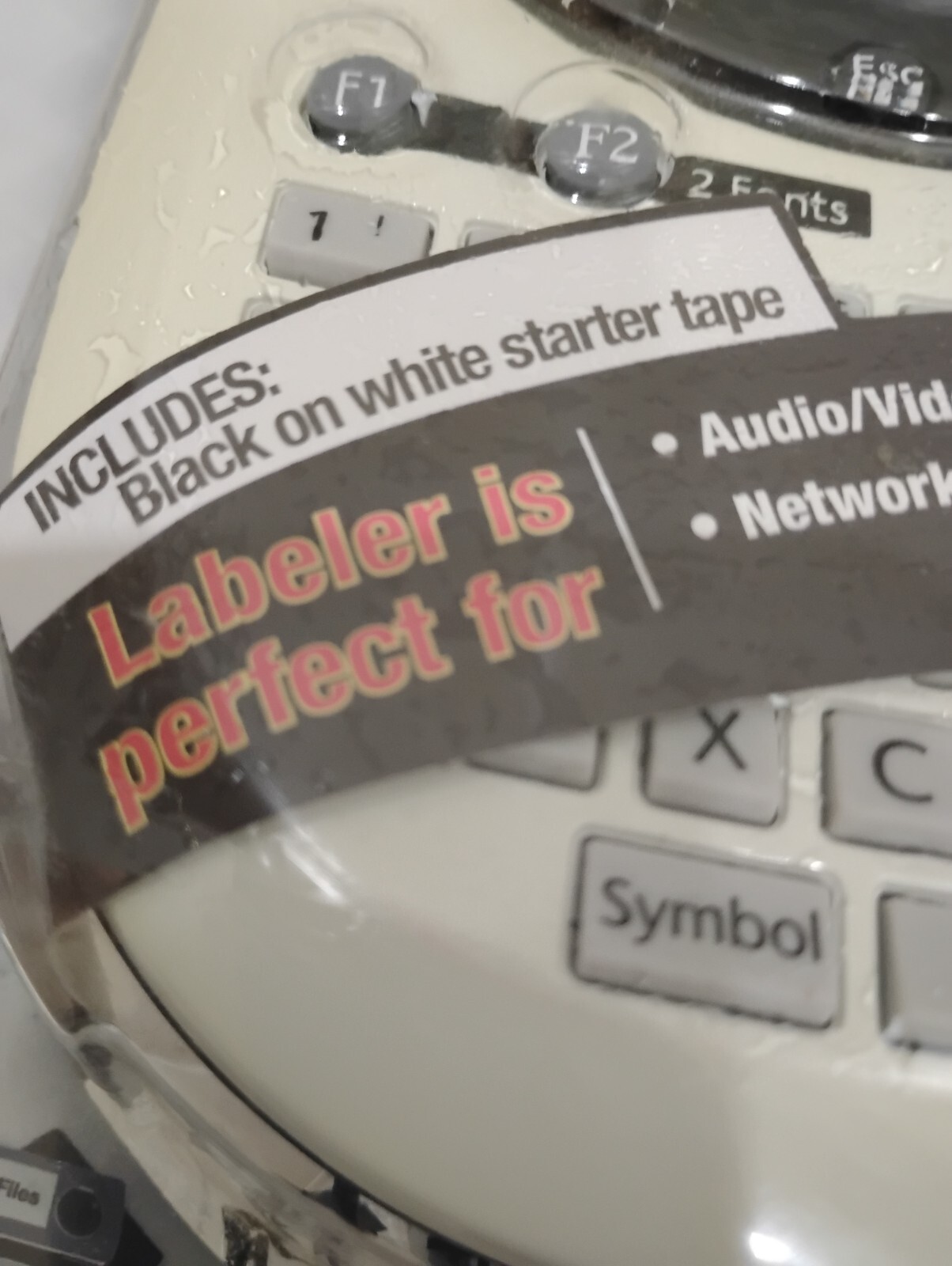 Brother Home Electronic Label included black on white tape new in box