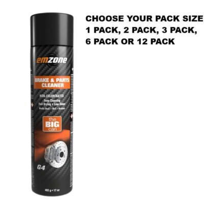 EMZONE The Big Can Non-Chlorinated Brake Parts Cleaner 17 oz  (Choose Your Pack)
