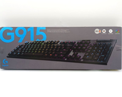 Logitech G915 Lightspeed Gaming Tastatur Schwarz - QWERTZ DE (Ohne Dongle)
